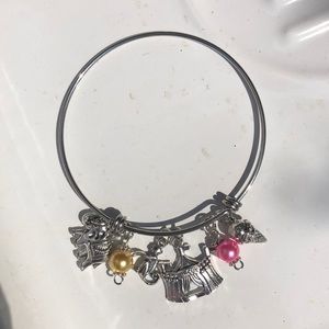 Who Doesn’t Love the Circus?! Silver Adjustable Bangle Bracelet